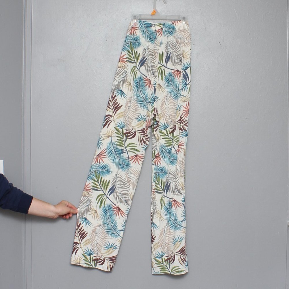 See you Monday tropical print rayon resort wear vacation beach pants - Picture 2 of 4